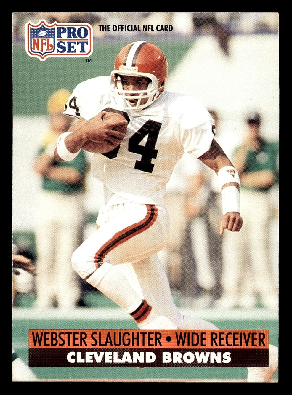 1991 Pro Set Webster Slaughter Football Card Cleveland Browns